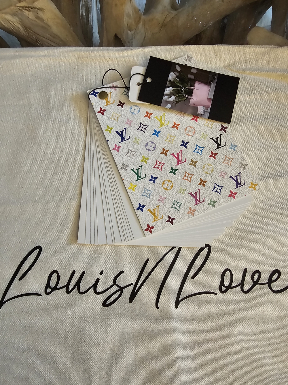 Louis Vuitton Multicolor Monogram Card Holder - White with Rainbow Logos